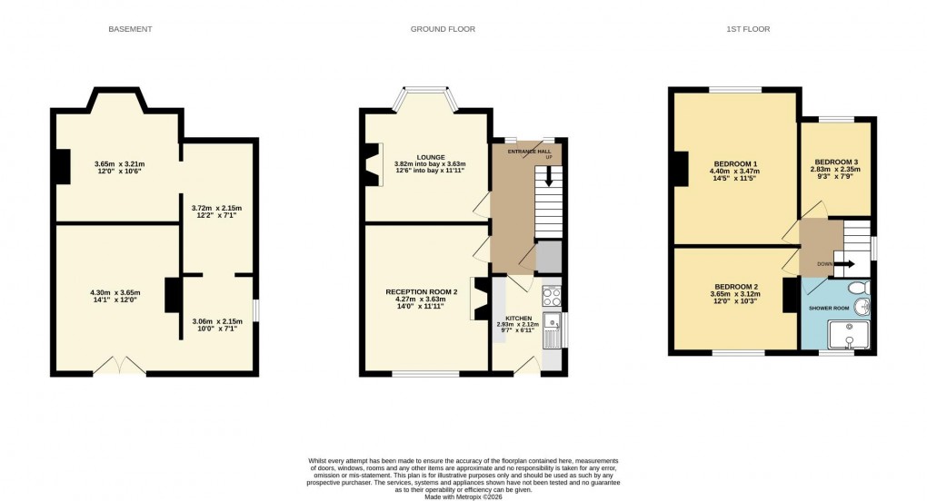 Floorplan for Whitley Crescent, Whitley, Wigan, WN1 2QS